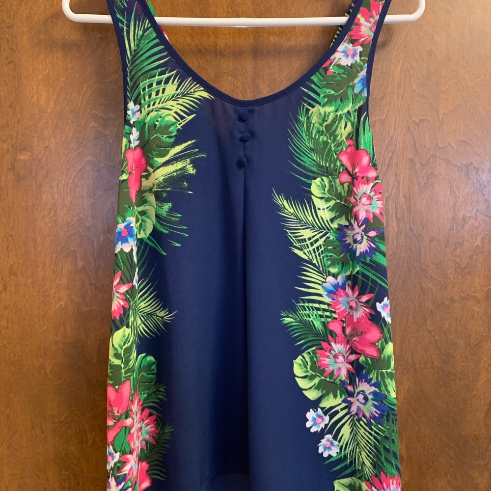 Cute tropical A-line tank